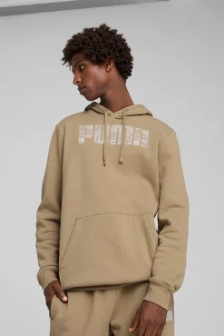 Sale Puma MM Hoodie Fl - Herre Sweatshirt Sand