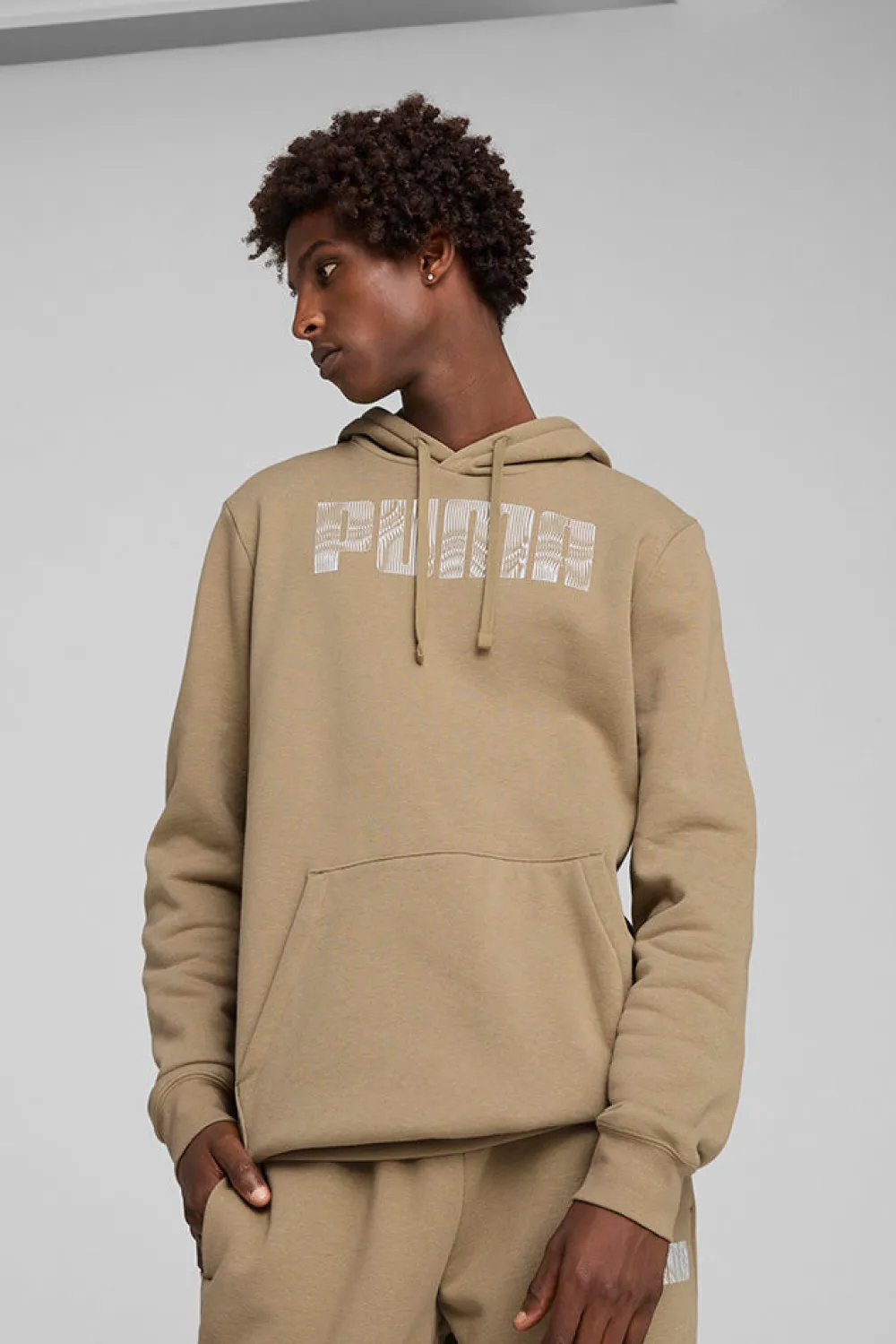 Sale Puma MM Hoodie Fl - Herre Sweatshirt Sand