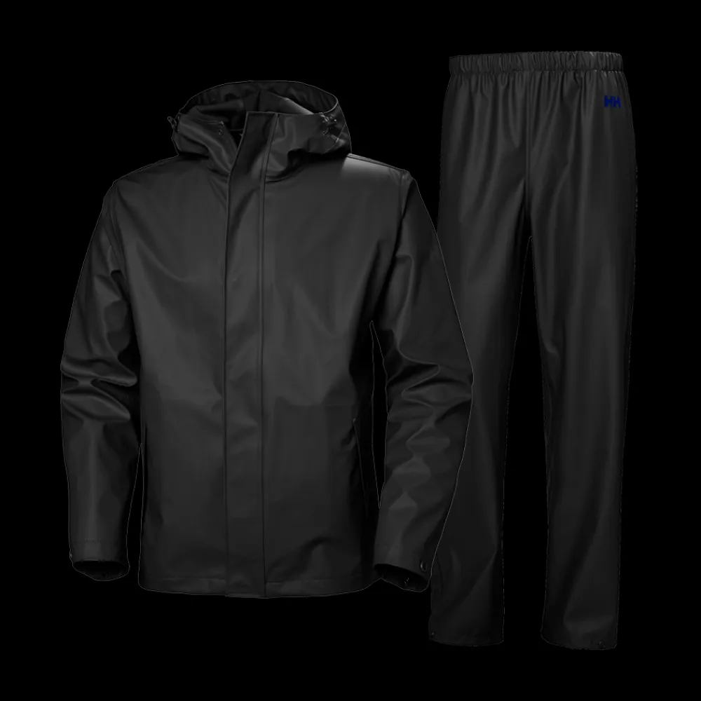 Outlet Helly Hansen Moss Rain Set - Herre Regnsæt Sort/Sort