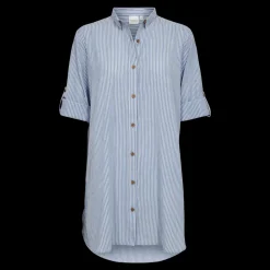 Hot Fabrin Copenhagen New Big Shirt Collar 25, W. - Dame Skjorte Blå