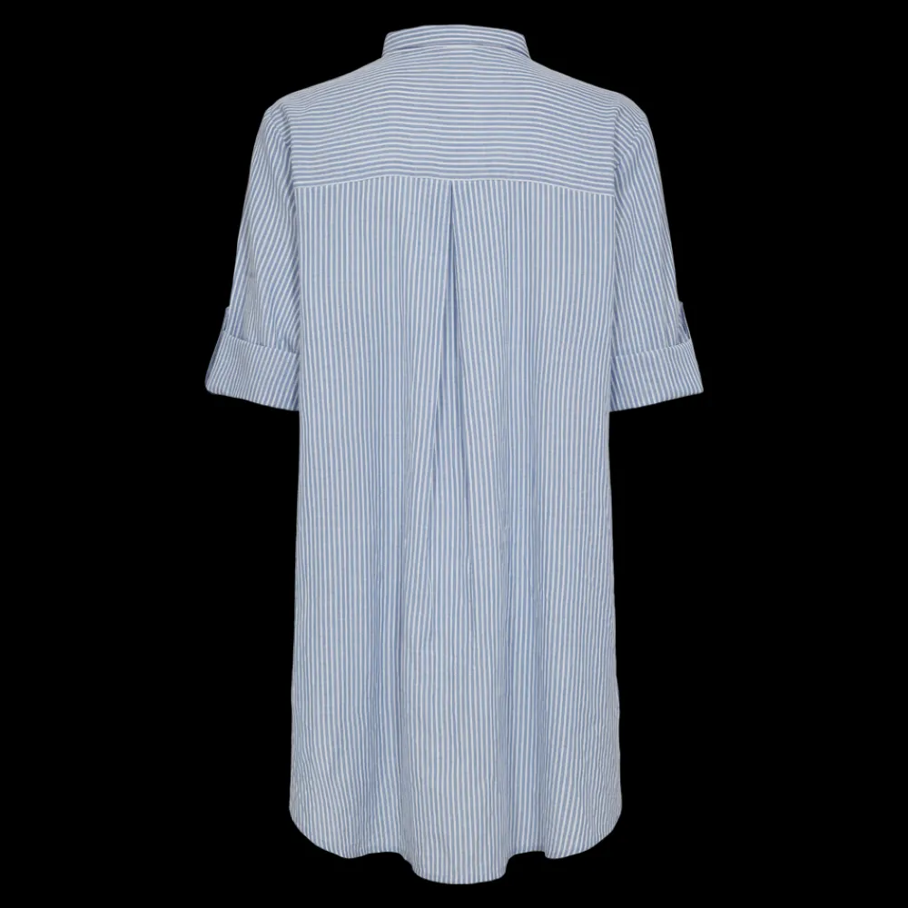 Hot Fabrin Copenhagen New Big Shirt Collar 25, W. - Dame Skjorte Blå