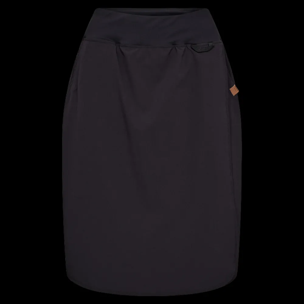 Fashion Nord Malene Long 25, W - Dame nederdel med shorts Sort