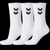 Best Hummel 3 Pack Basic sock - 3 pak Sokker Hvid