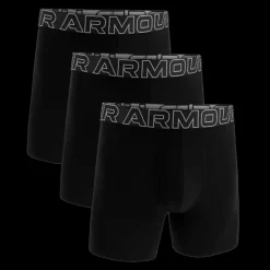 New Under Armour 3-Pack Charged Cotton Boxer - Herre bokseshorts Sort