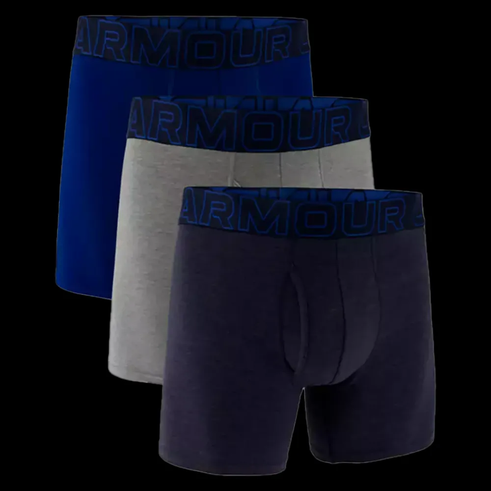 Discount Under Armour 3-Pack Charged Cotton Boxer - Herre bokseshorts Blå