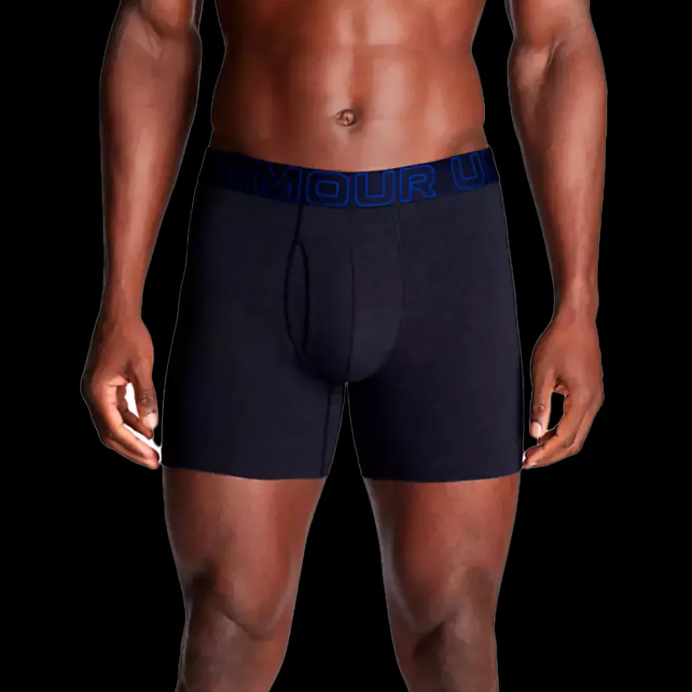 Discount Under Armour 3-Pack Charged Cotton Boxer - Herre bokseshorts Blå