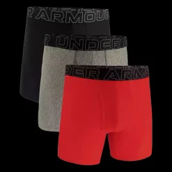 Clearance Under Armour 3-Pack Perf Tech Boxer - Herre Boksershorts Rød
