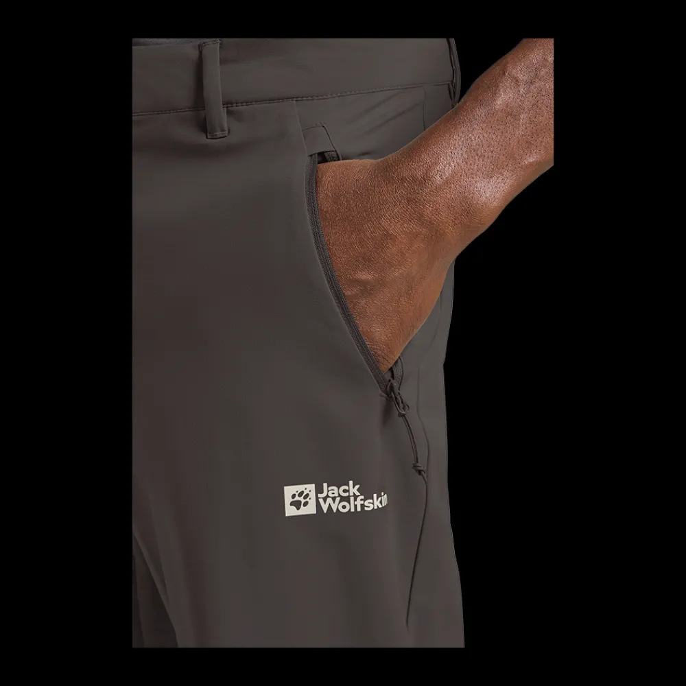 Outlet Jack Wolfskin Pico Trail Pants - Herre Outdoor Bukser Sort