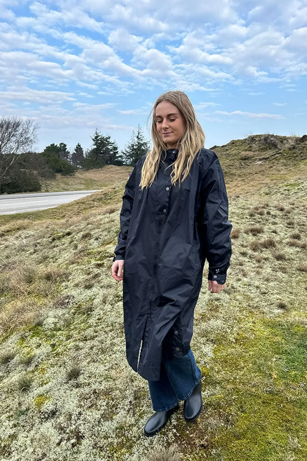 Sale Just Pinja Raincoat 24, W. - Dame Regnponcho Sort