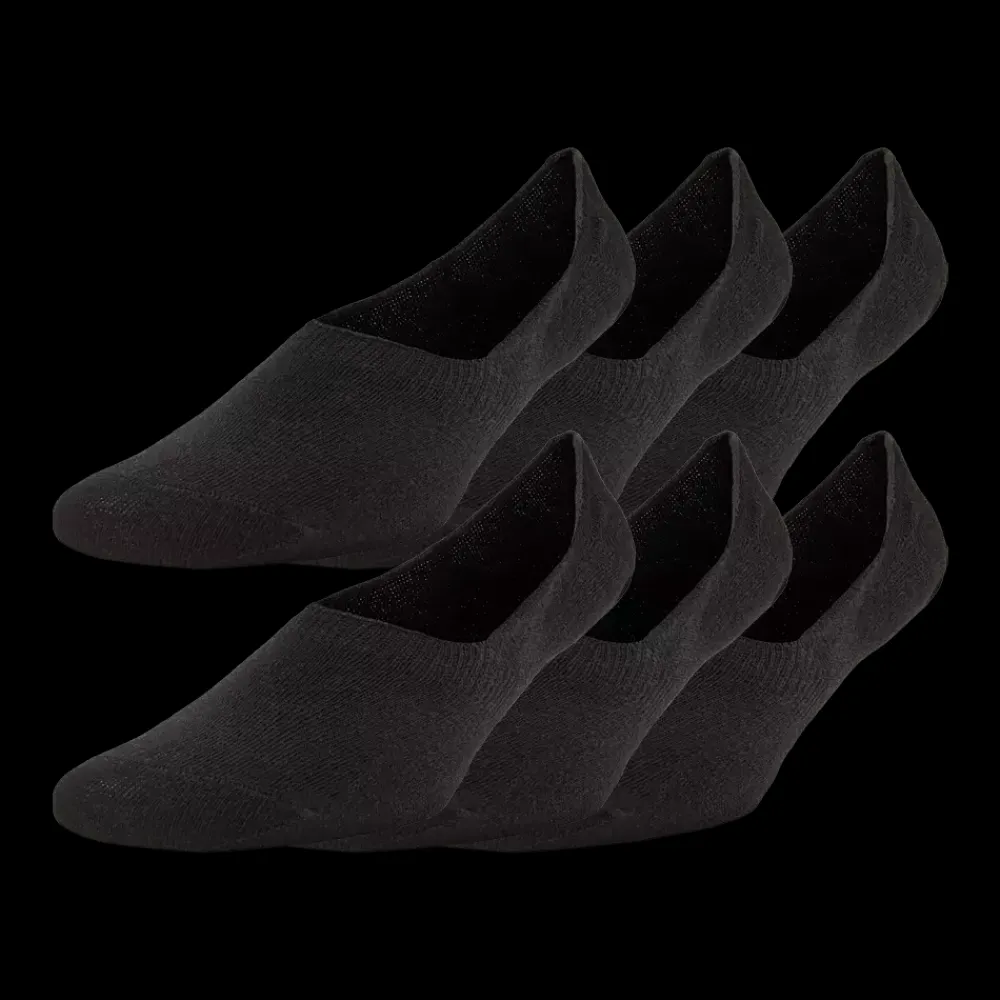 Clearance Fabrin Copenhagen 6 pk. No show, Uni. - Voksen Sokker Sort