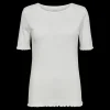 Sale Fabrin Copenhagen Pointelle S/S Tee 25, W. - Dame T-shirt Sand
