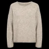 Clearance Fabrin Copenhagen Pullover Melange 25, W. - Dame Striktrøje Sand