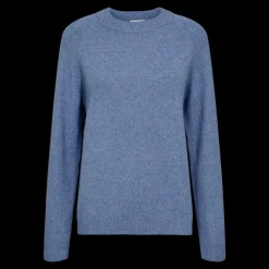Fashion Fabrin Copenhagen Pullover Rib Neck 25, W. - Dame Striktrøje Blå
