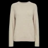 Outlet Fabrin Copenhagen Pullover Rib Neck 25, W. - Dame Striktrøje Sand