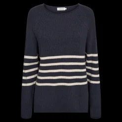 Discount Fabrin Copenhagen Pullover Rullekant 25, W. - Dame Striktrøje Blå