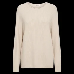 Hot Fabrin Copenhagen Pullover Rullekant 25, W. - Dame Striktrøje Sand