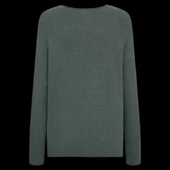 New Fabrin Copenhagen Pullover Rullekant 25, W. - Dame Striktrøje Grøn