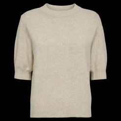 Fashion Fabrin Copenhagen Pullover S/S 25, W. - Dame Strik T-shirt Sand
