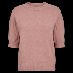 Fashion Fabrin Copenhagen Pullover S/S 25, W. - Dame Strik T-shirt Lyserød