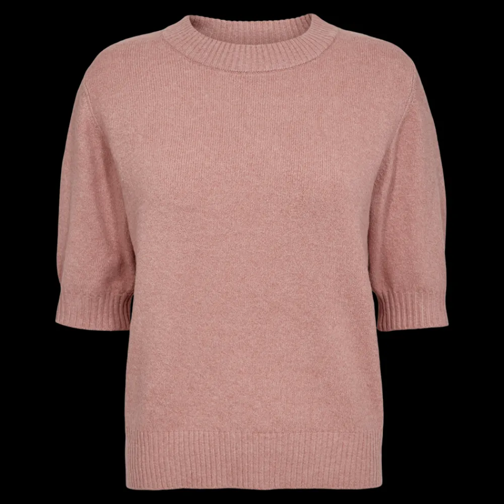 Fashion Fabrin Copenhagen Pullover S/S 25, W. - Dame Strik T-shirt Lyserød