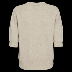 Fashion Fabrin Copenhagen Pullover S/S 25, W. - Dame Strik T-shirt Sand