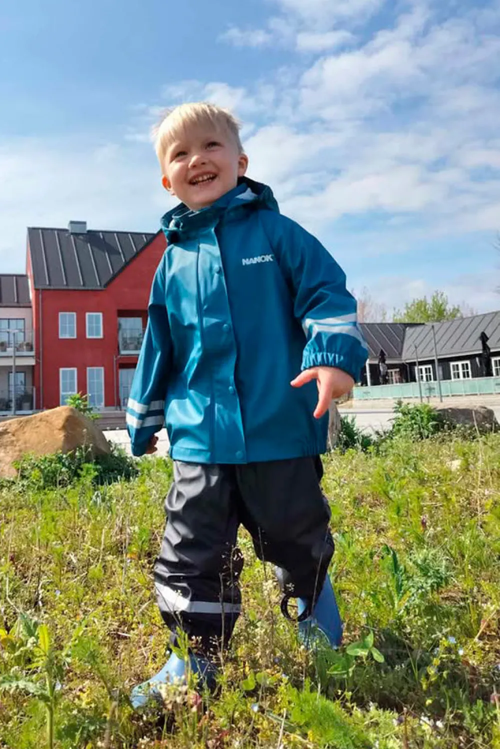 Sale Nanok Rainbow 25, Jr - Børne Regnsæt Blå