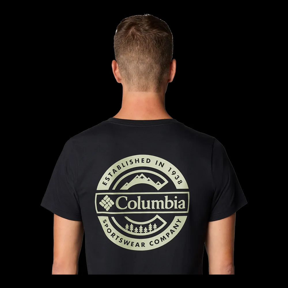 Outlet Columbia Rapid Ridge Graphic Tee - Herre T-shirt Sort