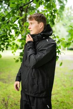 Discount Nanok Rebil, Sr - Herre Regnjakke Sort