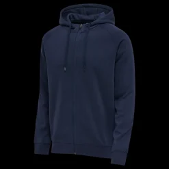 Fashion Hummel Red Classic Zip Hood - Herre Sweatshirt Blå