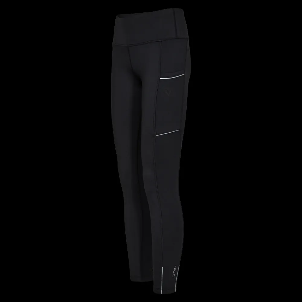 Hot Nico Rianna Run Tights 24, W - Dame Løbetights Sort