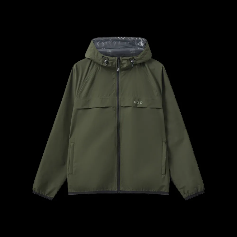 Online H2O Rømø LW Rain Jacket Packable - Regnjakke Grøn