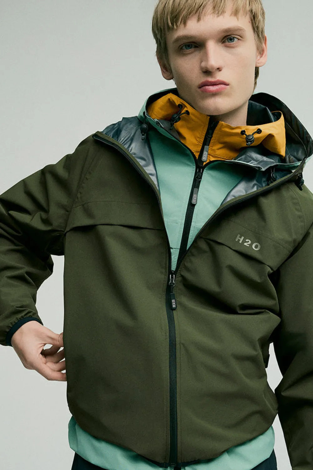 Online H2O Rømø LW Rain Jacket Packable - Regnjakke Grøn