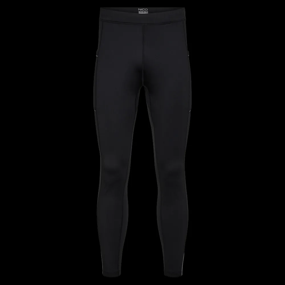 Best Nico Roan Run Tights 24, Sr - Herre Løbetights Sort