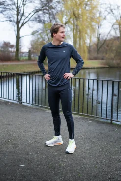 Best Nico Roan Run Tights 24, Sr - Herre Løbetights Sort