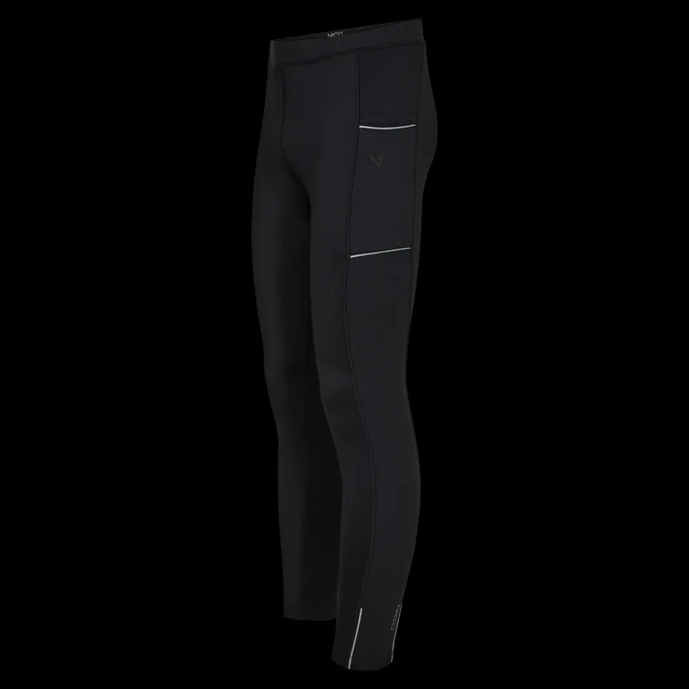 Best Nico Roan Run Tights 24, Sr - Herre Løbetights Sort