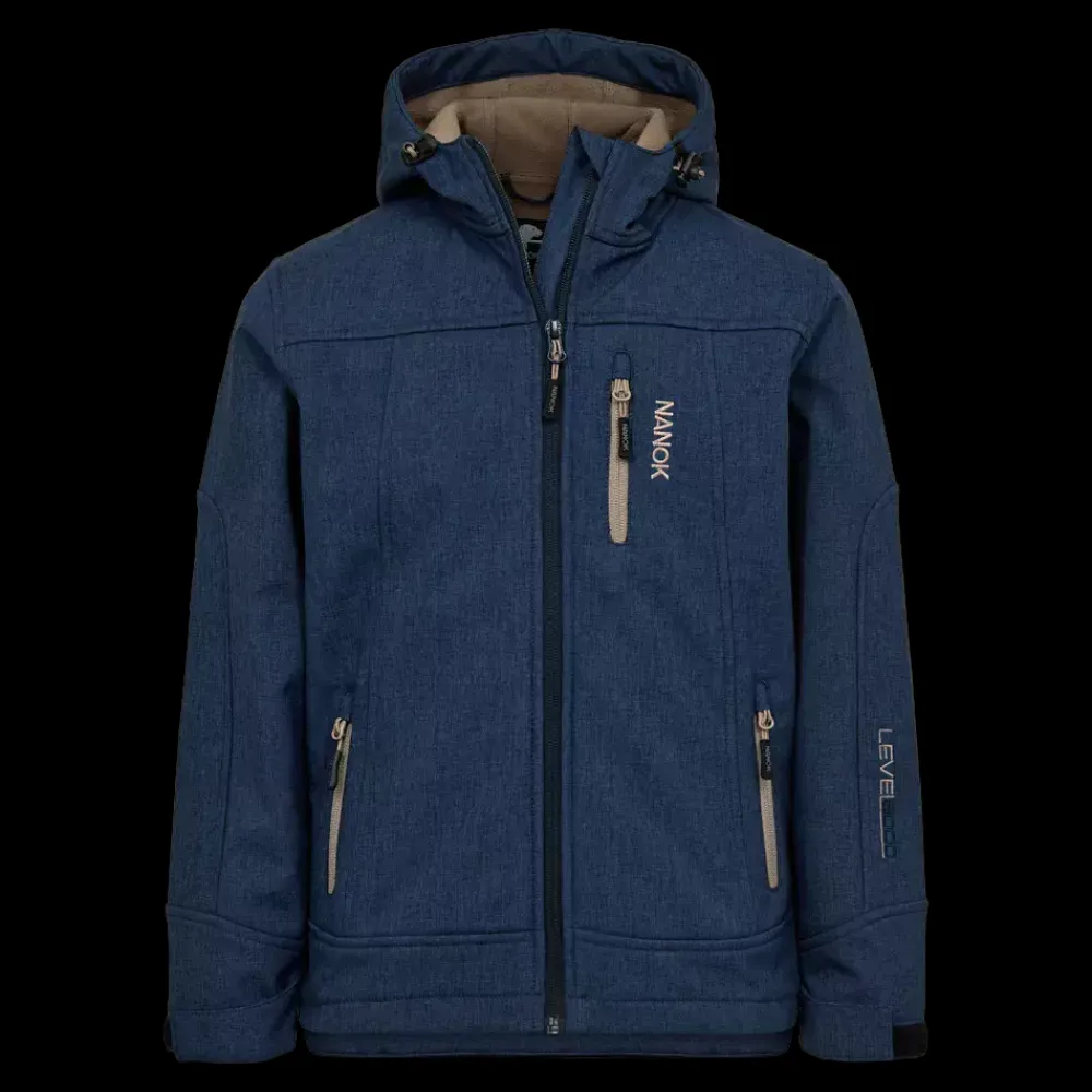 Clearance Nanok Rock 24, Jr - Børne Soft Shell Jakke Blå