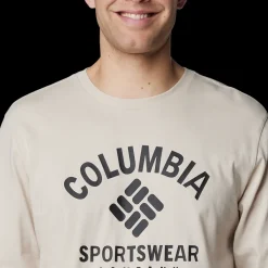 Online Columbia Rockaway River Graphic LS T-Shirt - Herre Langærmet T-Shirt Sand