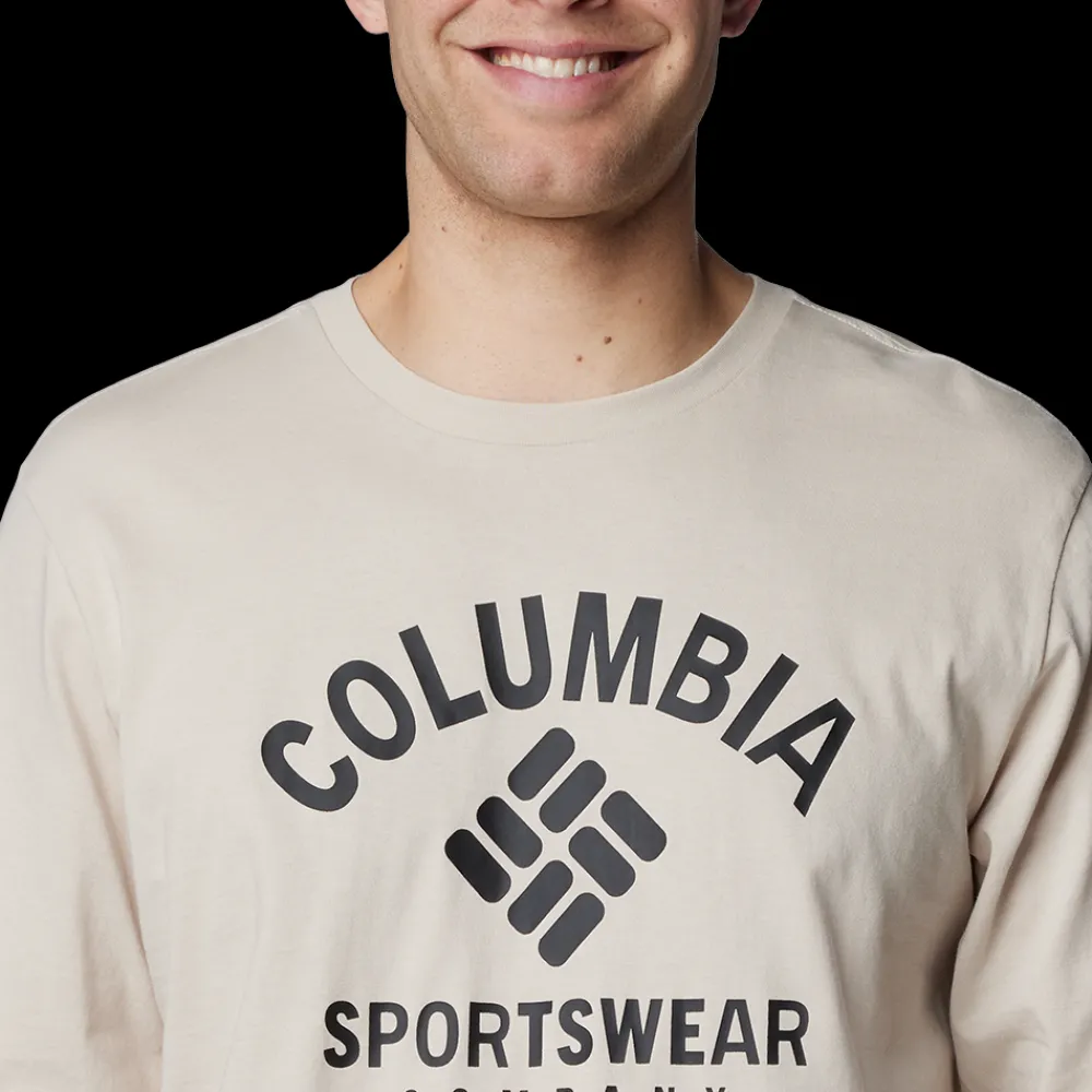 Online Columbia Rockaway River Graphic LS T-Shirt - Herre Langærmet T-Shirt Sand