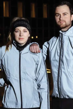 Clearance Avento Running Jacket Women Reflective - Dame Refleksjakke Grå
