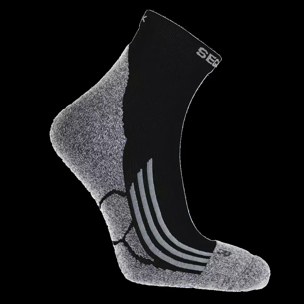 New Seger Running Sock coolmax - Voksen løbesokker Sort
