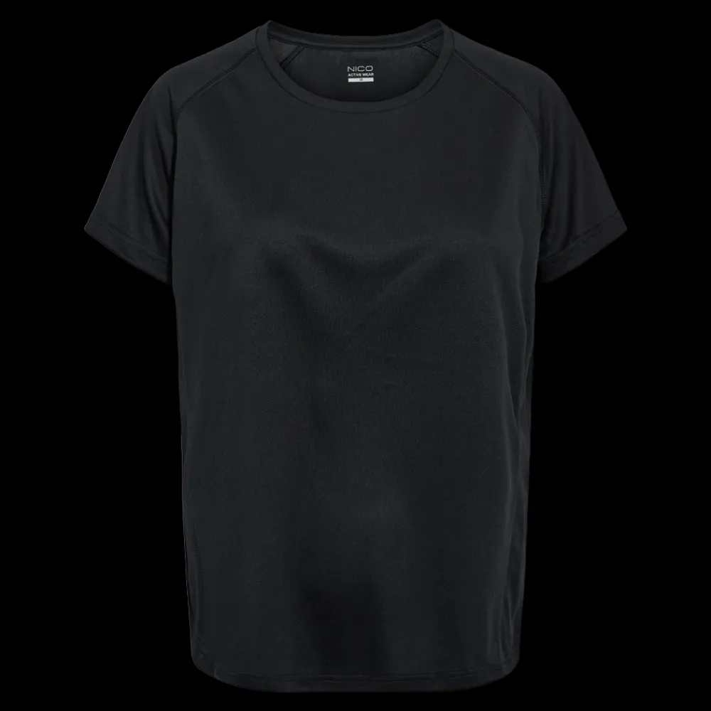 Hot Nico Saga 25, W - Dame Fitness T-shirt Sort