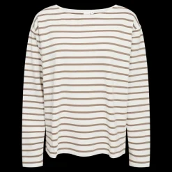 Clearance Fabrin Copenhagen Sailor Blouse 25, W. - Langærmet Dame T-shirt Sand