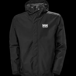 New Helly Hansen Seven J Jacket - Herre Regnjakke Sort