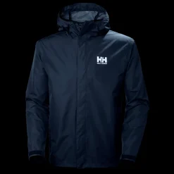 Discount Helly Hansen Seven J Jacket - Herre Regnjakke Blå