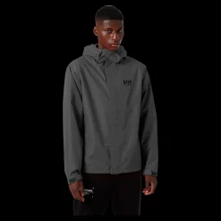 Discount Helly Hansen Seven J Jacket - Herre Regnjakke Grå
