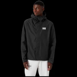 New Helly Hansen Seven J Jacket - Herre Regnjakke Sort
