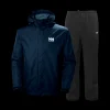Hot Helly Hansen Seven J Rain Set- Herre Regnsæt Mørkeblå/Sort