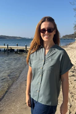 Best Fabrin Copenhagen Shirt S/S 25, W. - Dame Skjorte Grøn