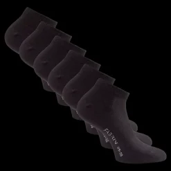 Online Fabrin Copenhagen Shorty 6-pak Uni. - Voksen Ankelsokker Sort