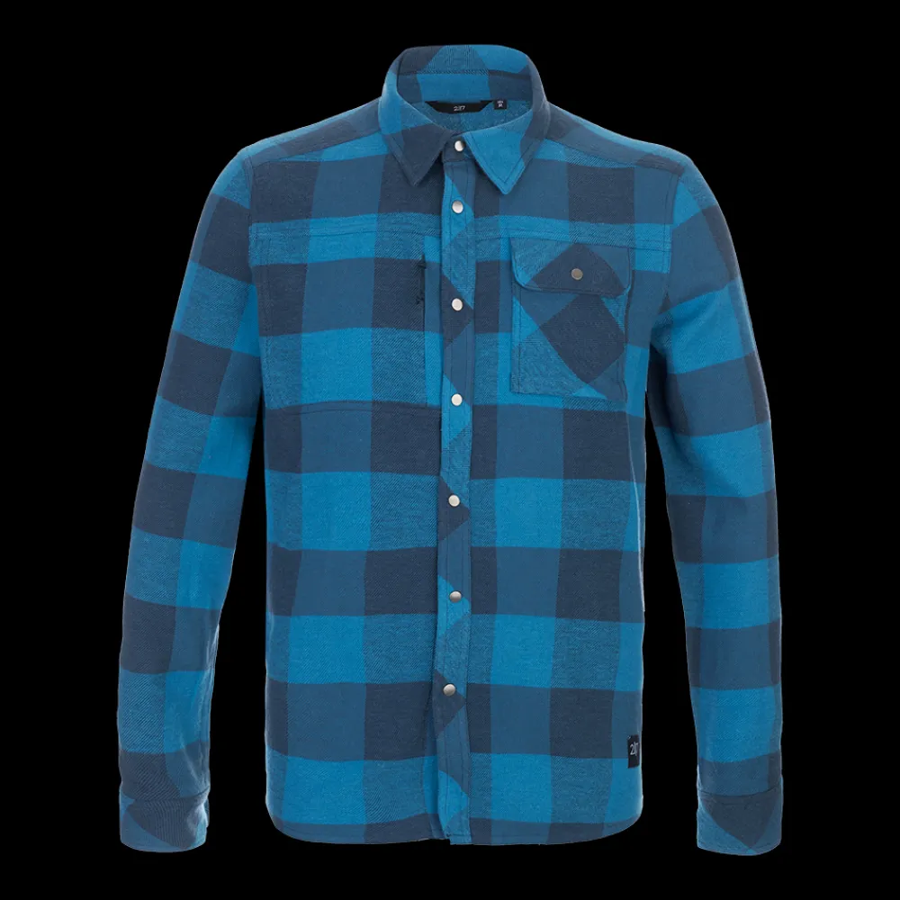 Online 2117 of Sweden Skjortan Flannel Shirt - Herre Skjorte Blå